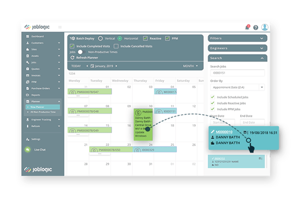 Realtime reporting and data visulisation– CMMS facilities management software 