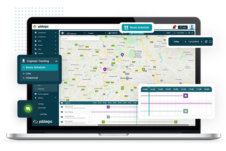Our job planner makes scheduling jobs quicker and easier than ever before- Enterprise mobile workforce software